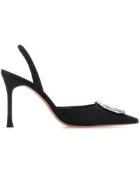AMINA MUADDI - Satin Camelia Pumps - Lyst