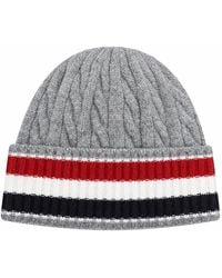 Thom Browne - Stripes Beanie Cap - Lyst