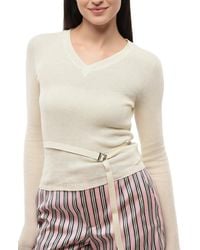 DSquared² - Off Knitted V Neck Sweater - Lyst