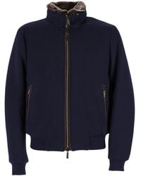 Moorer - Mock Collar Jacket - Lyst