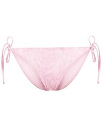 Versace - Light Barocco Print Bikini Bottoms - Lyst