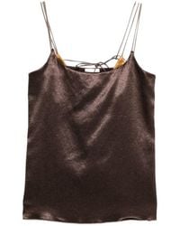 Alysi - Solid Scoop Neck Top - Lyst