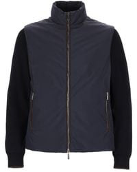 Moorer - Solid Mock Collar Jacket - Lyst