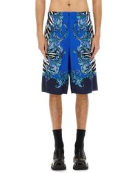 Versace Jeans Couture - Printed Shorts - Lyst