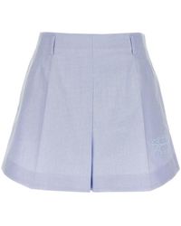 Givenchy - Logo-Embroidered Cotton Shorts - Lyst