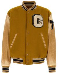 Golden Goose - Ochre Wool Aleandro Bomber Jacket - Lyst