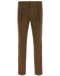 PT Torino - Tapered Pleated Trousers - Lyst