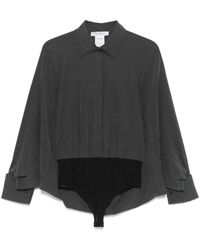 Max Mara - Silk Bodysuit - Lyst