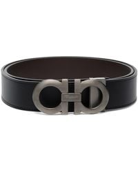 Ferragamo - Reversible Gancini Hook Belt - Lyst