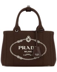 Prada - Logo Small Tote - Lyst