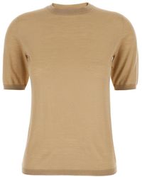 Max Mara - Solid Crew Neck Sweater - Lyst