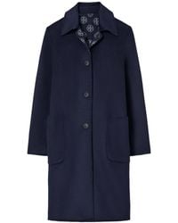 Tory Burch - Dark Wool Coat - Lyst