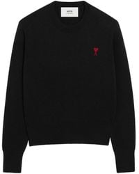 Ami Paris - De Coeur Wool Sweater - Lyst