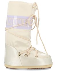 Moon Boot - Off Logo Pearly Boots - Lyst
