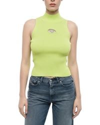 DIESEL - Logo Turtle Neck Top - Lyst