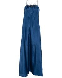 Zimmermann - Embellished Halter Neck Maxi Dress - Lyst