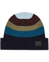 Paul Smith - Striped Beanie Cap - Lyst