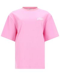 MSGM - Logo Crew Neck T-Shirt - Lyst