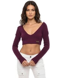 DSquared² - Knitted V Neck Top - Lyst