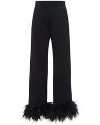Prada - Wide Trousers - Lyst