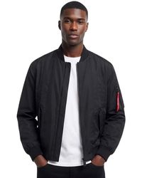 HUGO - Band Collar Jacket - Lyst