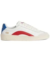 DSquared² - Leather Sneakers With Contrasting Accents - Lyst