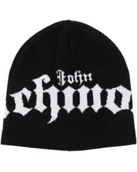 John Richmond - Logo Beanie Hat - Lyst