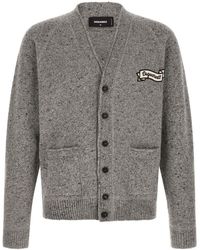 DSquared² - V Neck Cardigan - Lyst