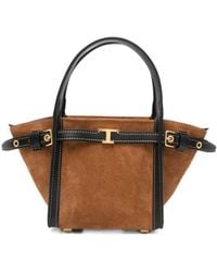 Tod's - T Signature Top Zip Mini Tote - Lyst