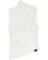 Courreges - Draped High Neck Top - Lyst