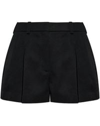 Givenchy - Wool Pleated Shorts - Lyst