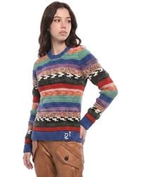 DSquared² - Stripes Crew Neck Sweater - Lyst