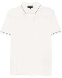 Emporio Armani - Solid Shirt Collar Polo - Lyst