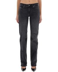Versace Jeans Couture - Straight Flat Front Pants - Lyst