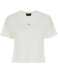 A.P.C. - Cotton T-Shirt - Lyst