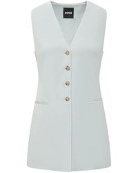 BOSS - V Neck Blazer - Lyst