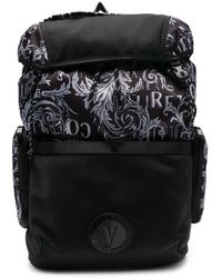 Versace Jeans Couture - All Over Logo Large Backpack - Lyst
