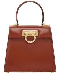 Ferragamo - Iconic Small Satchel - Lyst