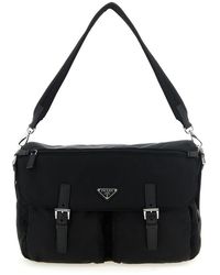 Prada - Logo Large Messenger Bag - Lyst