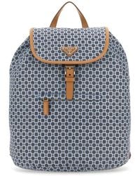 Prada - Printed Re-Nylon Backpack - Lyst