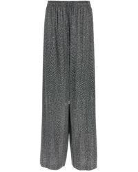 Ermanno Scervino - Printed Viscose Wide-Leg Pant - Lyst