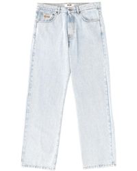MSGM - Msgm Embroidered Logo Jeans - Lyst