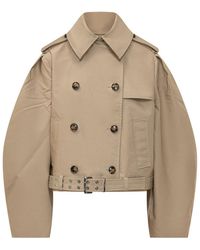 Ganni - Solid Shirt Collar Jacket - Lyst