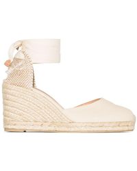 Castañer - Ivory Jute Wedge Espadrilles Carina - Lyst