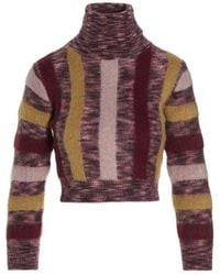 DSquared² - Stripes Turtle Neck Sweater - Lyst