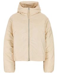 Jil Sander - Cream Nylon Blend Down Jacket - Lyst