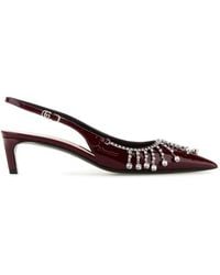 Gucci - Burgundy Leather Pumps - Lyst