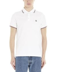 Moncler - Logo Shirt Collar Polo - Lyst
