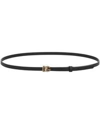 Dolce & Gabbana - Solid Logo Buckle Belt - Lyst