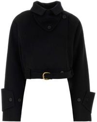 Chloé - Solid Shirt Collar Jacket - Lyst